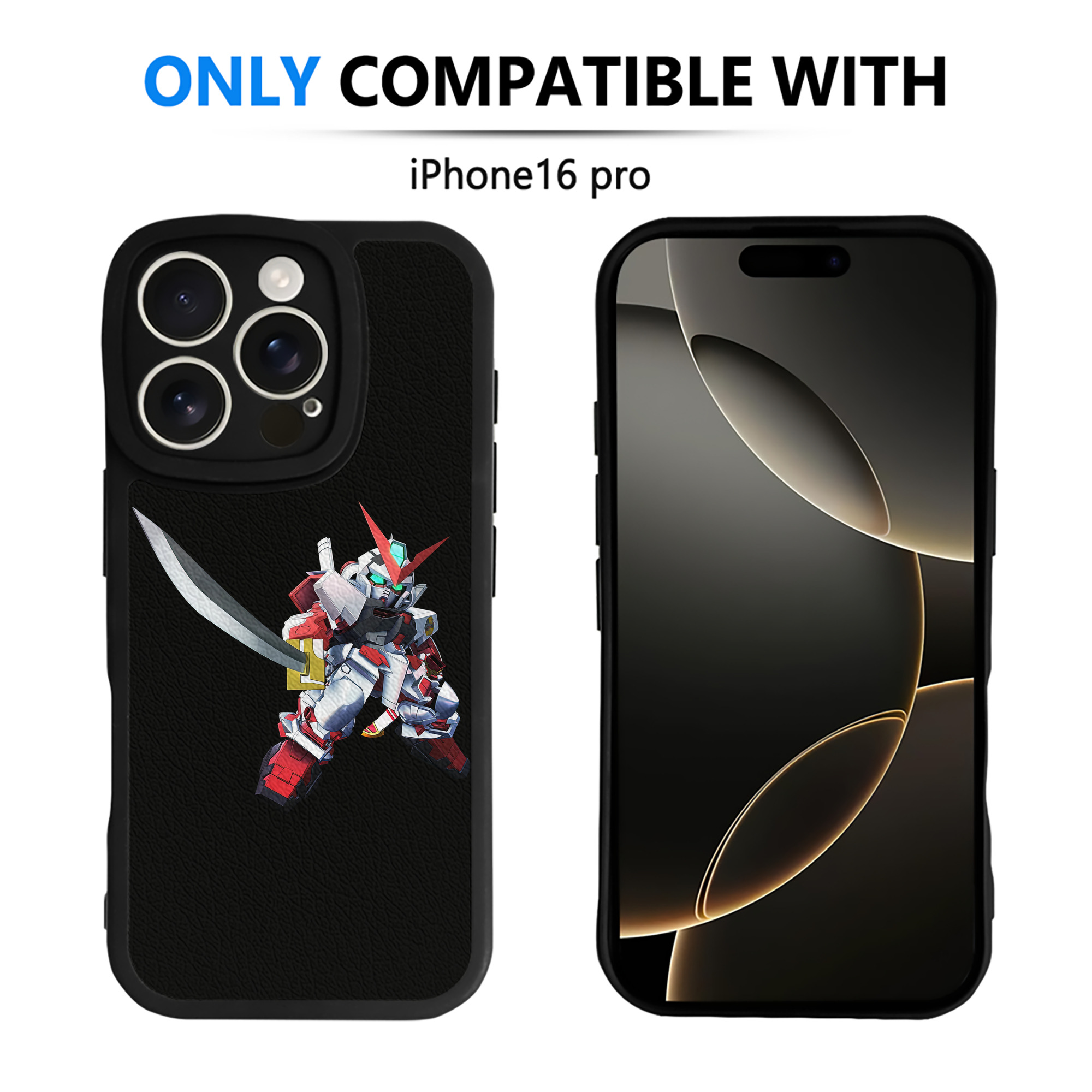 （画像用） 機動戦士ガンダム Mobile Suit Gundam 【iPhone 16シリーズ対応】シリコンスマホケース（レザー調） 材質：シリコン